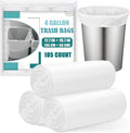 8 Gallon Medium Trash Bags with Handles (200 Pack, Multi-Color)